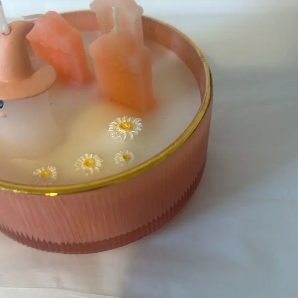 CUPCAKE & CASHMERE Pink Halloween Ghost Candle You've Been Ghosted